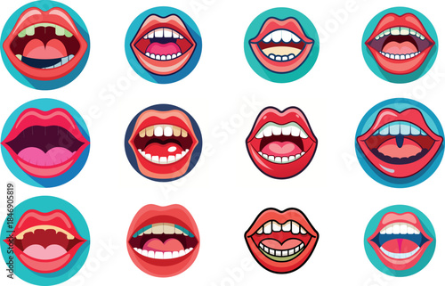 Human Anatomy Icon Set Featuring Heart, Liver, Kidney, Lungs, Intestine, Digestive System, Muscular System, Nervous System and Internal Organs – Flat Medical Vector Illustration for Healthcare, Educat