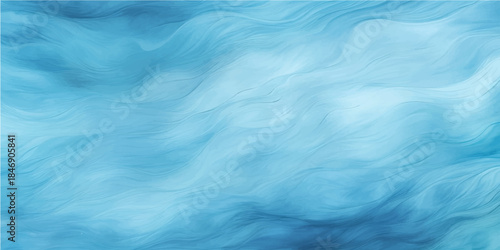 Abstract blue background with soft clouds and flowing water ripples creating a liquid sea wave pattern for a summer nature design wallpaper