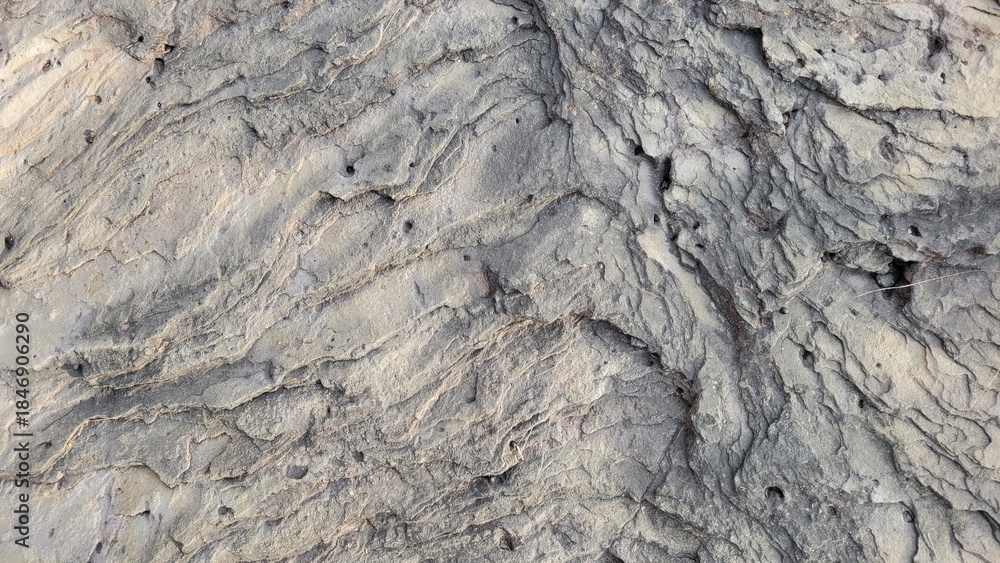 Fototapeta premium CloseUp of Rough Rock Surface with Natural Markings