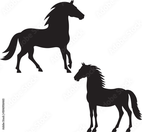silhouette of a horse ,horse silhouette vector ,horse, animal, silhouette, farm, illustration, running, stallion, horses, art, sport, tail, race, outline, equine, nature, vector, black, animals, mamma