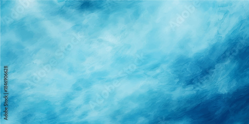 A beautiful clear day featuring a bright blue sky background with fluffy white clouds and radiant sunlight in a summer nature cloudscape