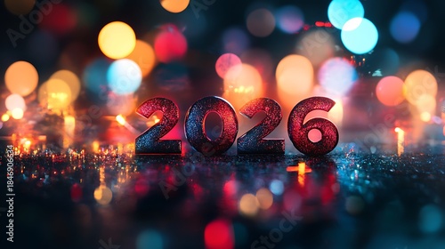 2026 new year concept with numbers