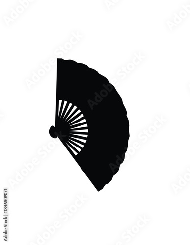 japanese fan isolated on white