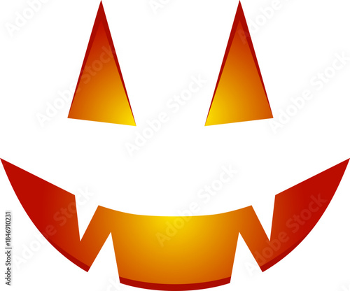 Jack o' lantern face glowing celebrating Halloween tradition