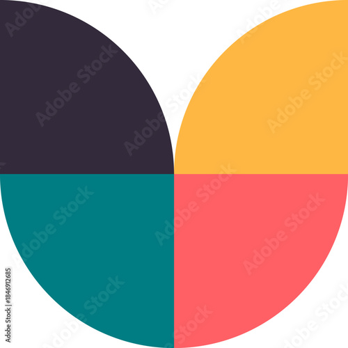 Free Download Abstract geometric colorful graphic design presenting modern shapes - GFXLoad