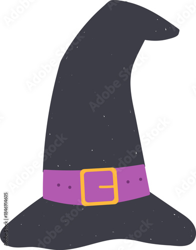 Witch hat icon celebrating Halloween and spooky concepts