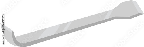 Metal pry bar construction tool for demolition