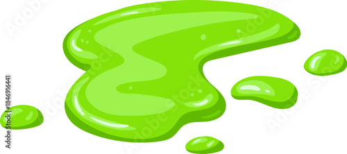 Green slime goo puddle dripping liquid