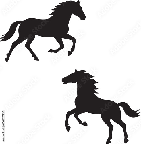 silhouette of a horse ,horse silhouette vector ,horse, animal, silhouette, farm, illustration, running, stallion, horses, art, sport, tail, race, outline, equine, nature, vector, black, animals, mamma