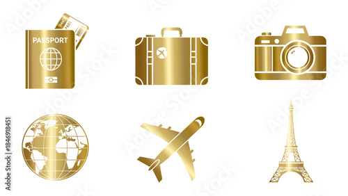 set of travel icons, travel icons set
