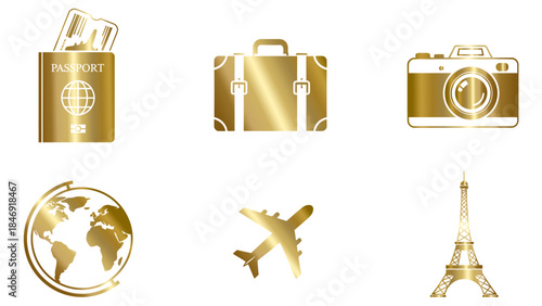 set of travel icons, travel icons set