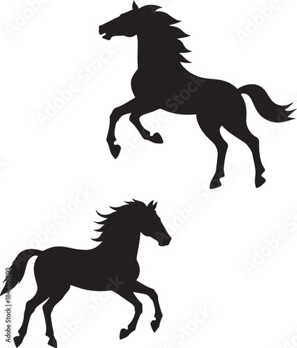 silhouette of a horse ,horse silhouette vector ,horse, animal, silhouette, farm, illustration, running, stallion, horses, art, sport, tail, race, outline, equine, nature, vector, black, animals, mamma
