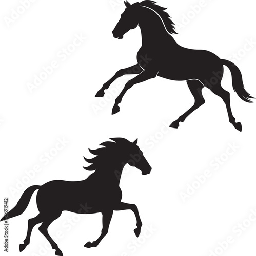 silhouette of a horse ,horse silhouette vector ,horse, animal, silhouette, farm, illustration, running, stallion, horses, art, sport, tail, race, outline, equine, nature, vector, black, animals, mamma
