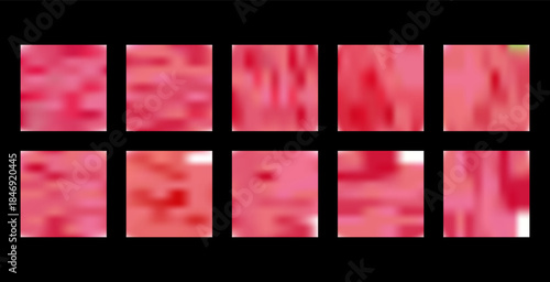 Abstract defocused background Set, A blurry image of a colorful object with a blurry background Set