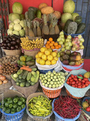 Photography Fruit shop in Cotonou, Benin