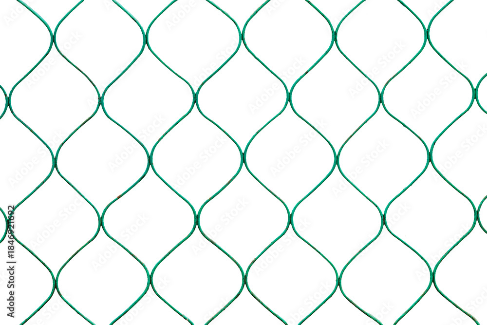 Naklejka premium metal fence isolated