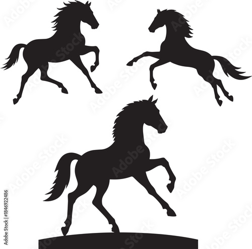 silhouette of a horse ,horse silhouette vector ,horse, animal, silhouette, farm, illustration, running, stallion, horses, art, sport, tail, race, outline, equine, nature, vector, black, animals, mamma