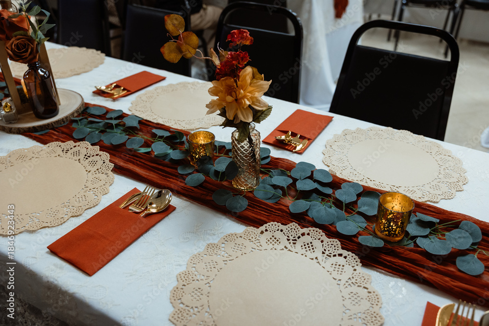 Fototapeta premium wEDDING DEORATIONS AND DETAILS BEAUTIFUL