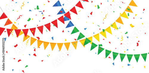 Bunting party multiple celebration banner
