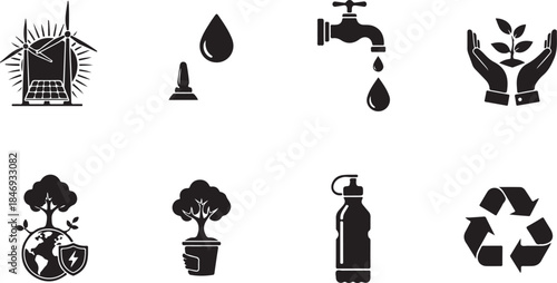 Sustainability Icons Set