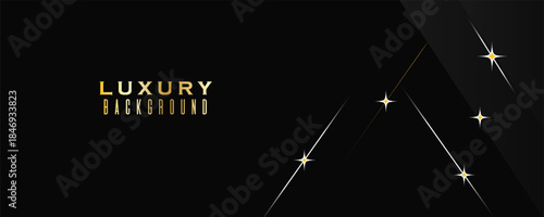 Abstract modern design black background with luxury golden elements vector illustration. EPS 10, WEBSITE