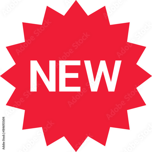 NEW Sticker Set Zigzag Discount Price Drop Special Price Campaign Fair Decoration Adornment Seal Stamp. Set of new arrival shop product tag icon. New labels or sale badges and banners vector sticker