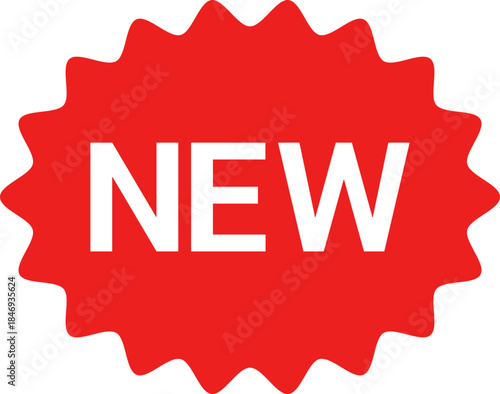 NEW Sticker Set Zigzag Discount Price Drop Special Price Campaign Fair Decoration Adornment Seal Stamp. Set of new arrival shop product tag icon. New labels or sale badges and banners vector sticker