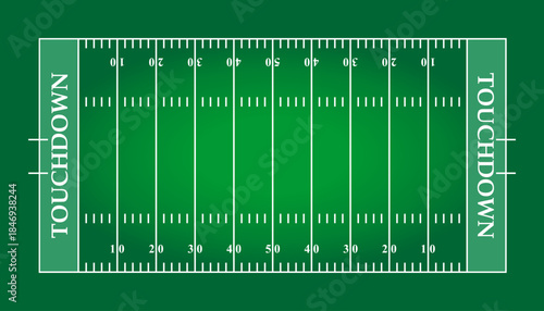 american football field overhead view vector