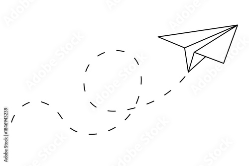 paper plane abstract vector background isolated background.