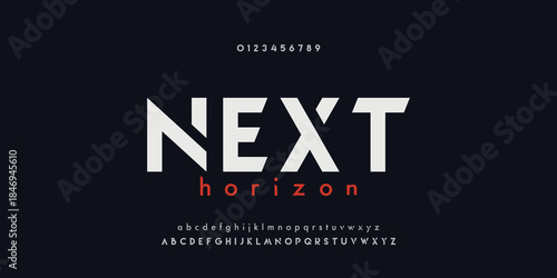 Abstract modern urban alphabet fonts. Typography sport, simple, technology, fashion, digital, future creative logo font. vector illustration