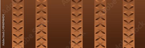 Abstract brown geometric background. Dynamic shapes composition. Vector illustration