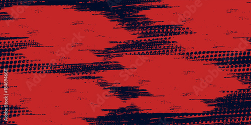 Black and red abstract grunge background with halftone style modern arts sport background abstract