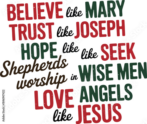 Inspirational Christmas words of faith and worship