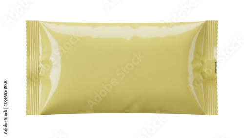 Φωτογραφία Yellow snack bar wrapper PNG isolated on transparent background, blank packaging