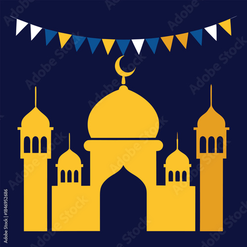 taj mahal vector illustration
