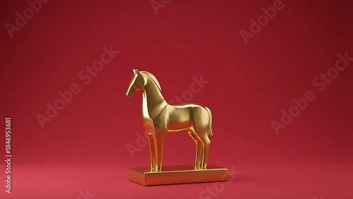 christmas decoration on a red background