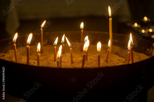 Votive candles in the Orthodox Church