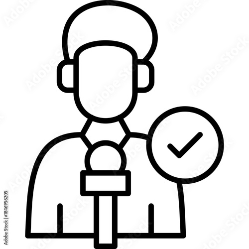 Reporter Icon Vector Element