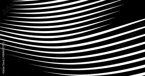 Abstract pattern with lines Black and white Silhouette Design background