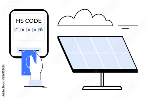 Renewable energy integration. Renewable energy transitions supported by secure, digital payment systems and solar technology. Renewable energy in sustainability, tech solutions, and commerce. Digital