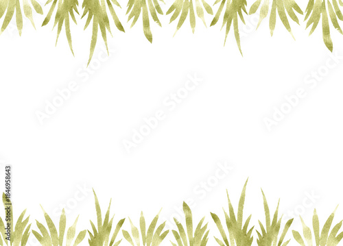 Botanical Leaf Watercolor Nursery Decorative Frame