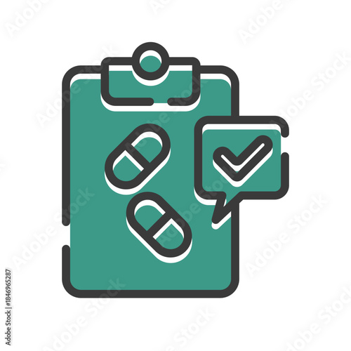 Medical prescription icon
