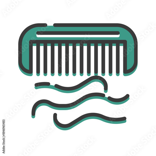 Hair loss effect icon