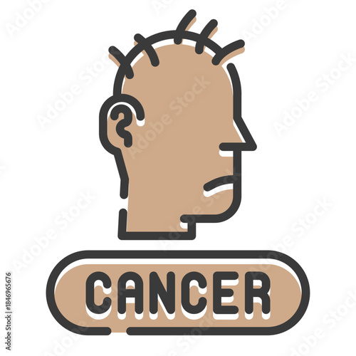 Cancer patient icon