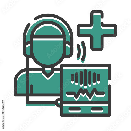 Ear test device icon