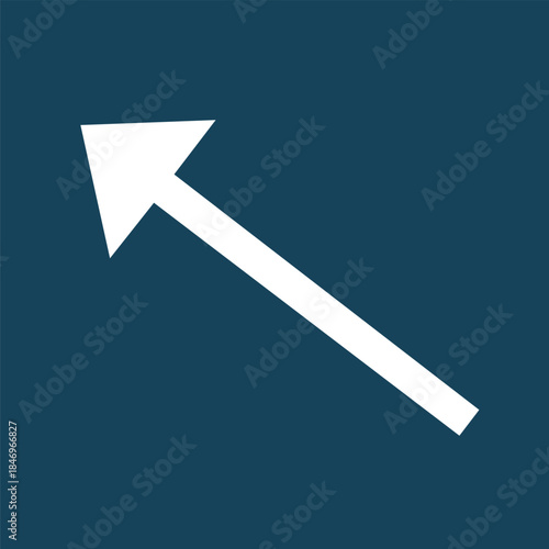 Minimalist Selection Tool Vector Icon, Modern White Mouse Cursor Arrow Pointer for UI UX Design, Computer Interface Navigation Button, Software Graphics Editor Element, Web App Digital Silhouette