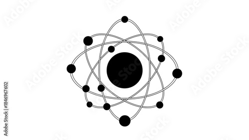 Atom Structure Vector Illustration