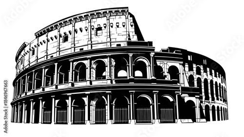 Black-and-White Park Jogger Flat Design