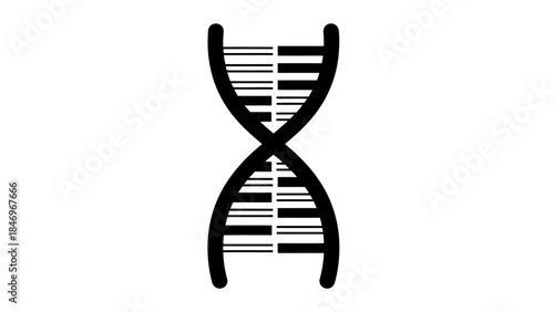 DNA Double Helix Vector Illustration
