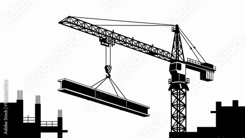 Black & White Person Silhouette Speaking Podium